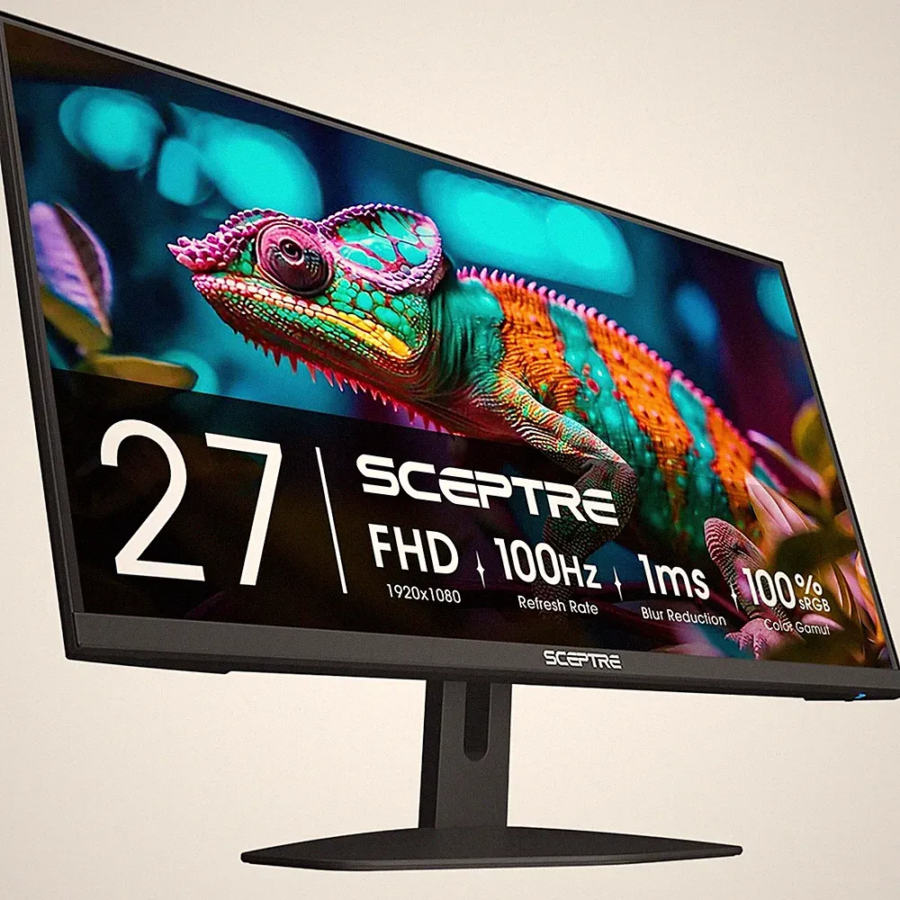 Sceptre 27-Inch Gaming Monitor, FHD 1080p, 100Hz, 1ms, 27, Machine Black