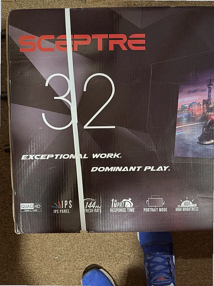 Sceptre 32" E325B-QPN168 QHD IPS LED Monitor Built-in Speakers