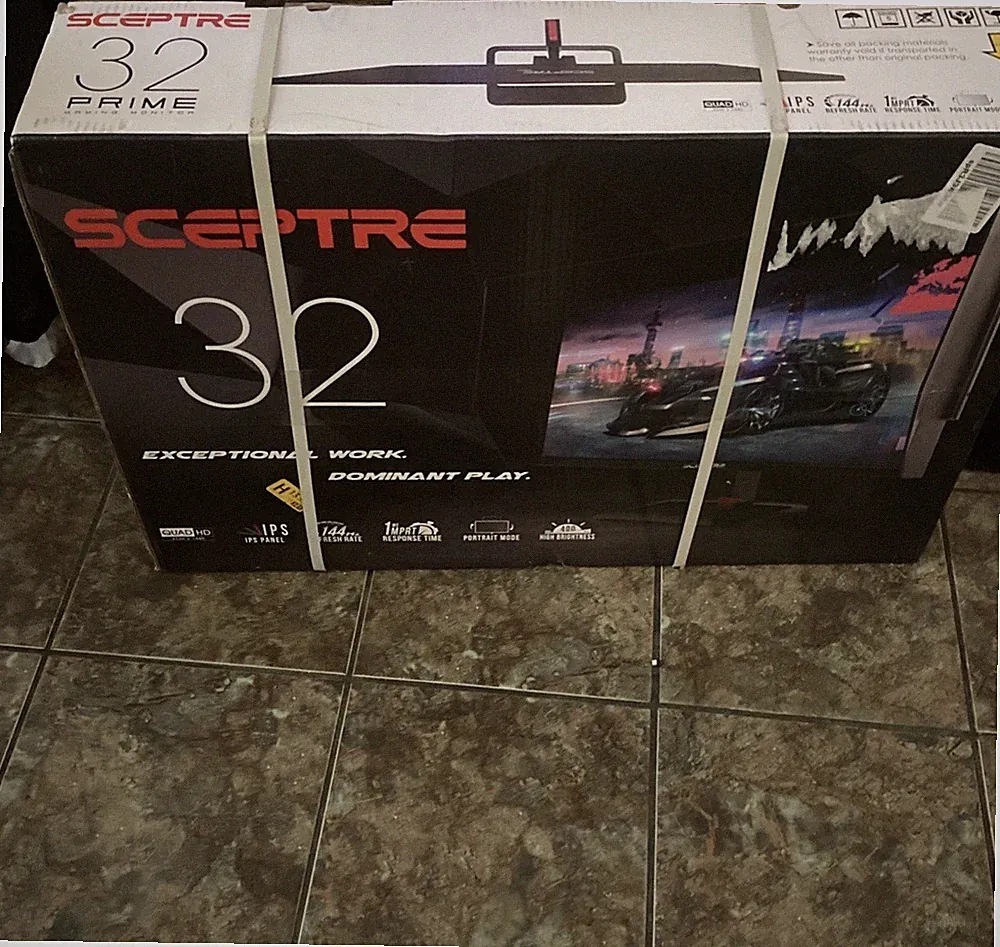 Sceptre 32 inch Curved 2K Gaming Monitor QHD 2560 x 1440 up to 165Hz 144Hz 1ms