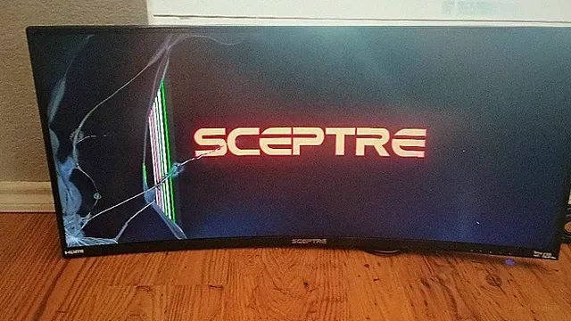 SCEPTRE 35-inch Curved Monitor - C355W-3440UN works AS IS