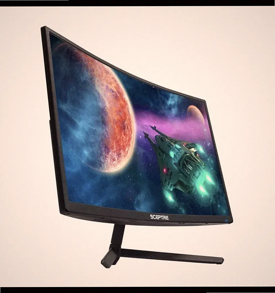 Sceptre C248B FWT168 24 Inch AMD FreeSync Premium Curved Black Gaming Monitor