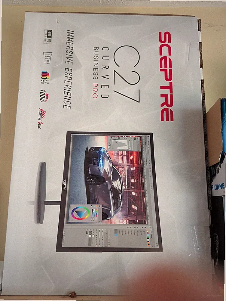 Sceptre C275B-144RN 27" Curved Edge-Less Gaming Monitor - Metal Black