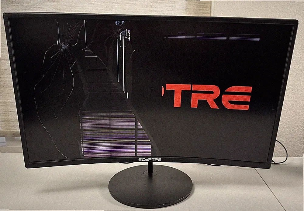 Sceptre C275W-1920RN 27inch 75hz HDMI VGA Build-in Speaker Curved Monitor**READ