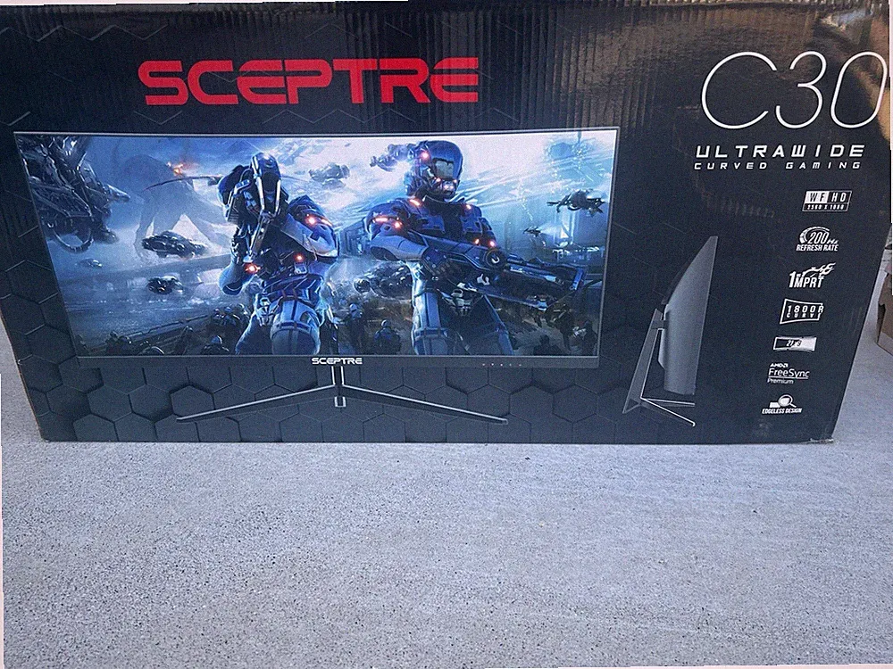 Sceptre C305B-200UN 30" Ultrawide Curved Gaming Monitor 2560x1080 200Hz