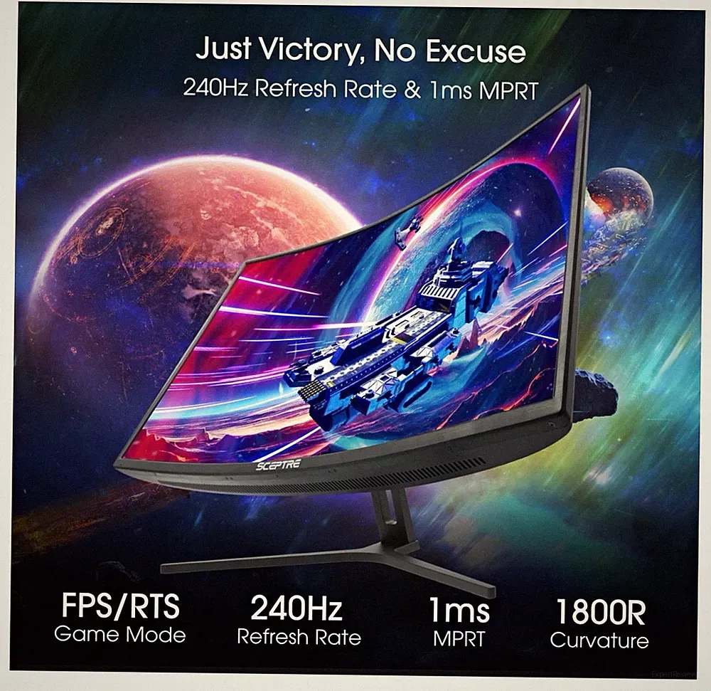 Sceptre C32 32in Curved Full HD 240Hz 1ms Gaming Monitor FreeSync Speakers