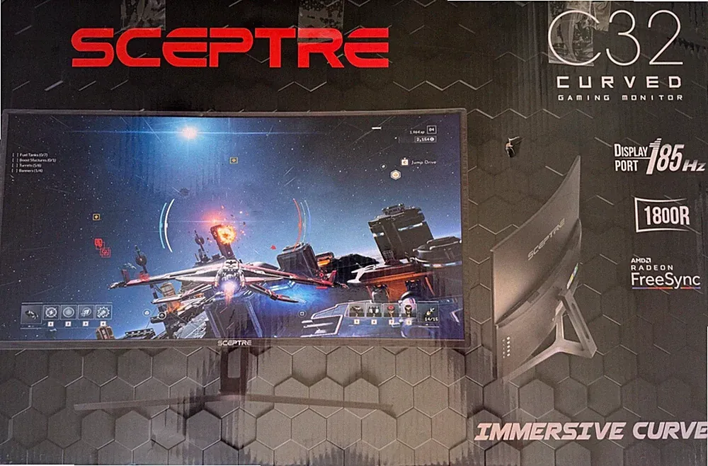 Sceptre C325B-185RD 32 inch Curved (1800R) LED Gaming Monitor