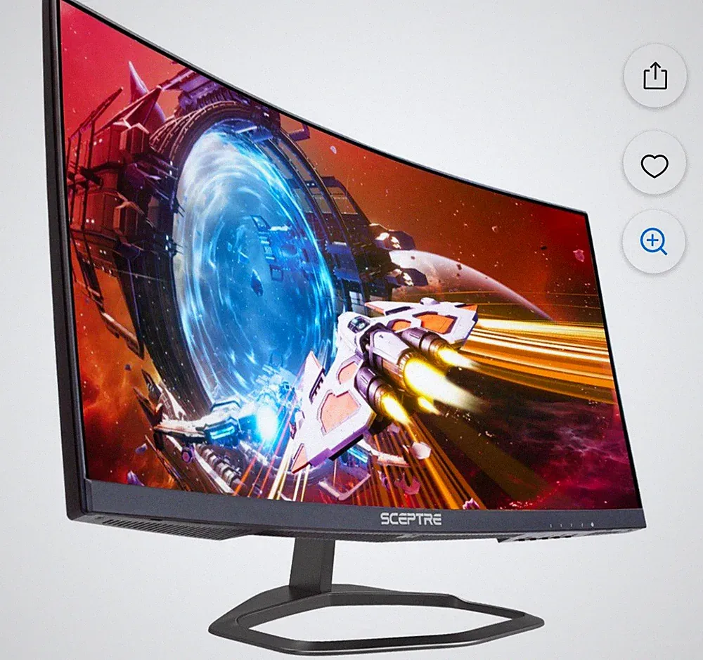 Sceptre Curved 24.5-Inch Gaming Monitor up to 240Hz 1080P R1500 1Ms Displayport