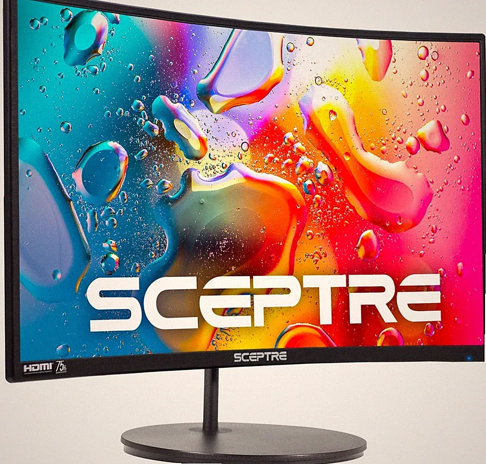 Sceptre Curved 24 inch Gaming Monitor 1080p R1500 98% sRGB HDMI x2 VGA Build in