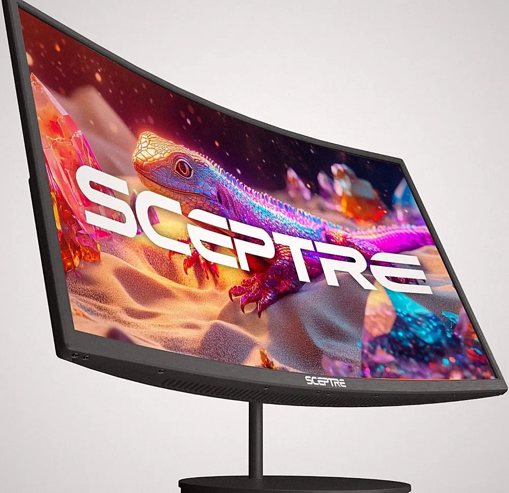 Sceptre Curved 27 1080p 75Hz LED Monitor Build-In Speakers, Metal Black 2019