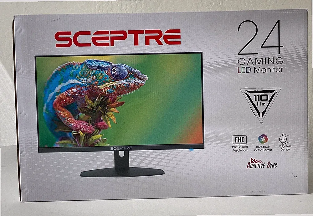 Sceptre E248W-FW100T - 24-inch Full HD LED Gaming Monitor - New Open Box