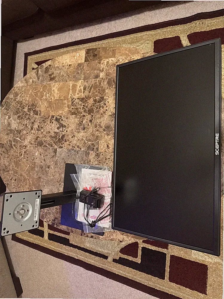 Sceptre E279W 27in Monitor 75hz Refresh Rate Used with Stand