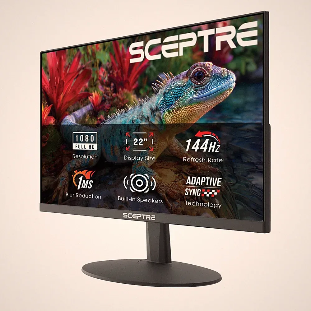 Sceptre New 22 Inch Gaming Monitor FHD 1080p Up to 144Hz HDMI DisplayPort Built