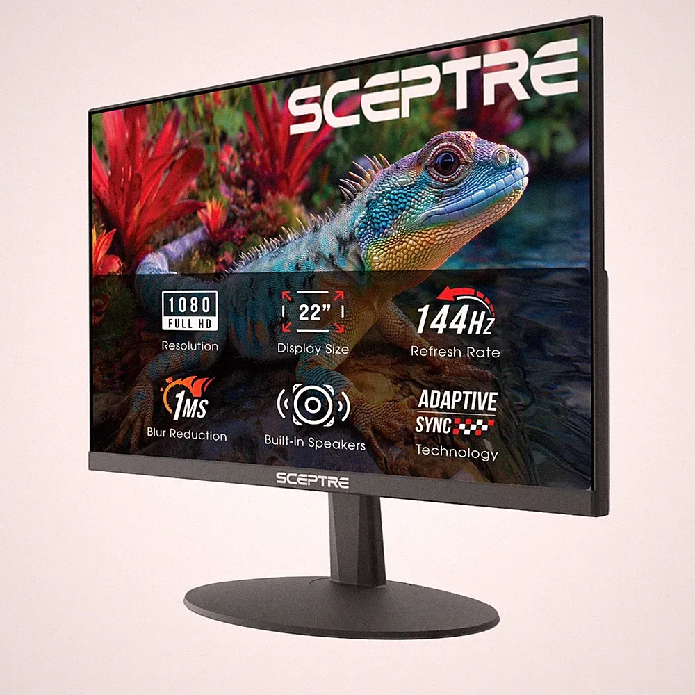 Sceptre New 22 Inch Gaming Monitor FHD 1080p Up to 144Hz HDMI DisplayPort Built