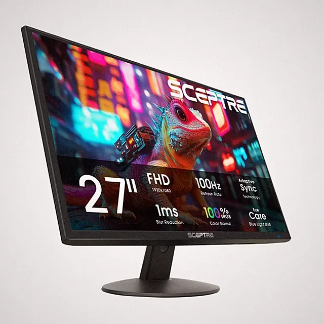 Sceptre New 27-inch Prime Monitor 100Hz HDMI x2 VGA 1ms 99% sRGB Eye-Care Bui...