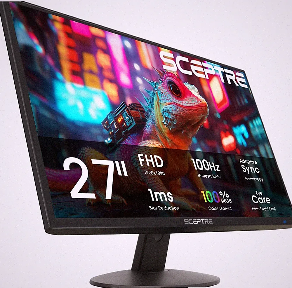 Sceptre New 27-Inch Prime Monitor 100Hz HDMI X2 VGA 1Ms 99% Srgb Eye-Care Build