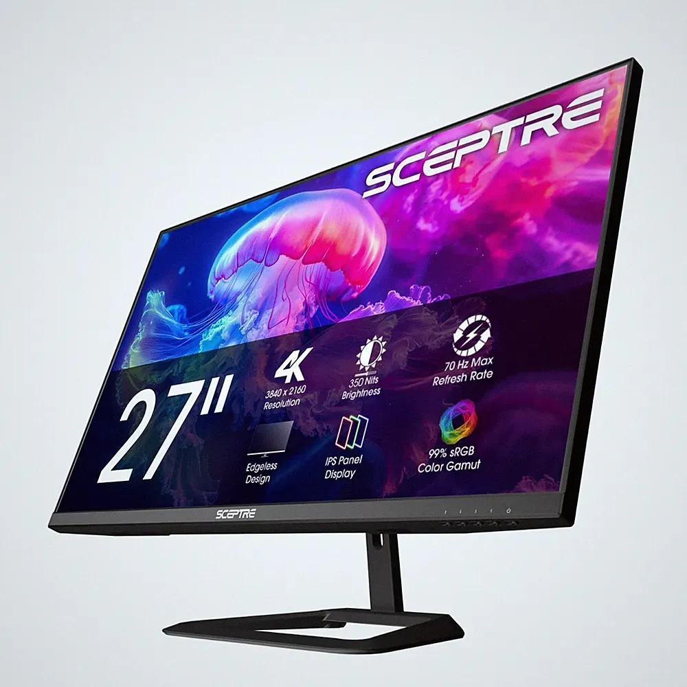 Sceptre Prime 4K IPS 27" 3840 x 2160 UHD Monitor up to 70+Hz DisplayPort HDMI...
