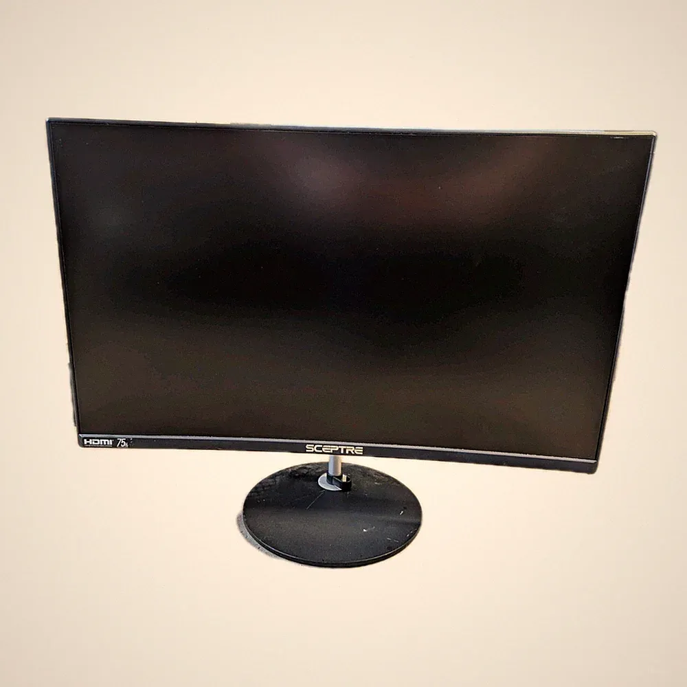 Sceptre T24 - 24 Inch 75 Hz Curved LED Gaming Monitor, Used