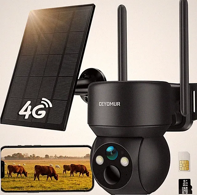 Security Cameras Wireless Outdoor, 4G LTE Cellular Security Camera with Built-in