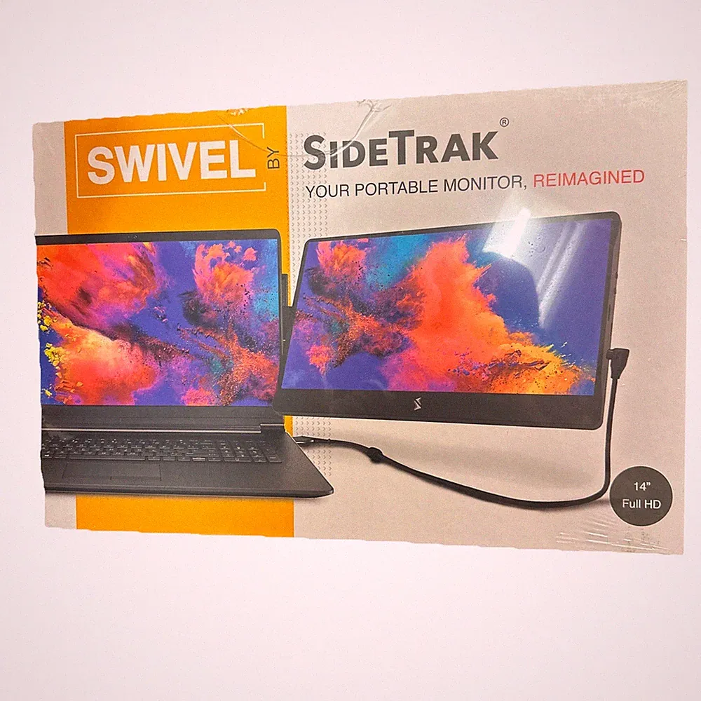 🔥SideTrak Swivel 14" Full HD Attachable Portable Monitor Extender For Laptop
