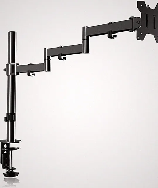 Single Long Monitor Arm for 13 to 32 Inch Screens Adjustable Computer Mount with