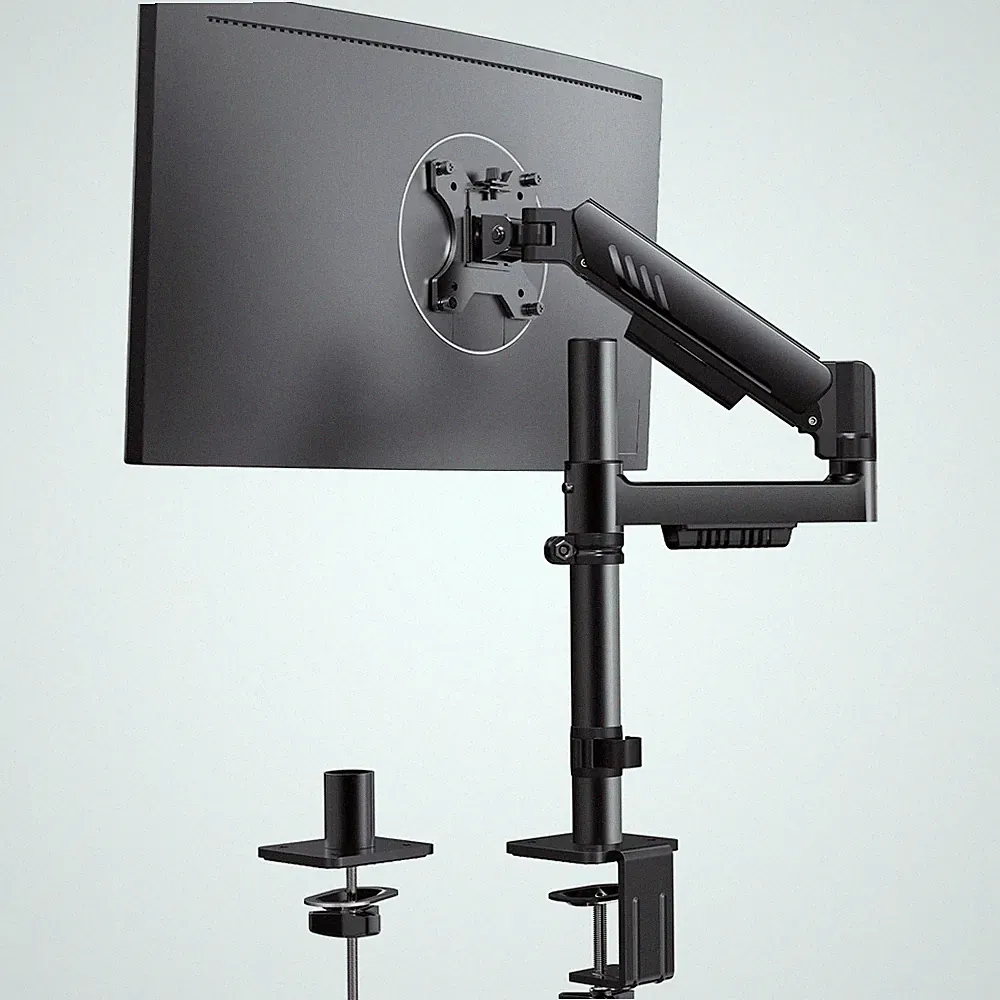 Single Monitor Arm, Adjustable Desk Gaming Monitor Mount for 13-34″ Screens,...