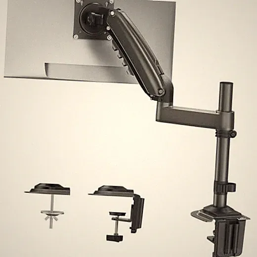 Single Monitor Arm, Adjustable Desk Mount for 13-34 inch 13-34 Inch Black