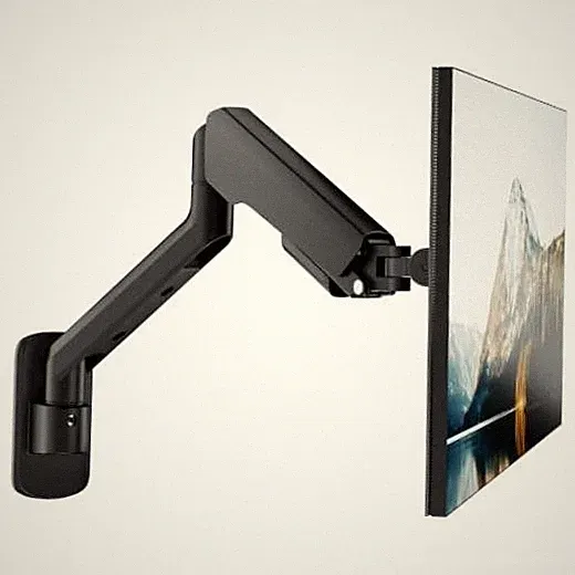 Single Monitor Wall Arm 17"-40" Ultrawide 26.4Lbs VESA Black | Fully