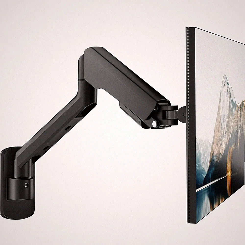 Single Monitor Wall Mount for 17-40 Inch Ultrawide Screen, Fully Adjustable M...