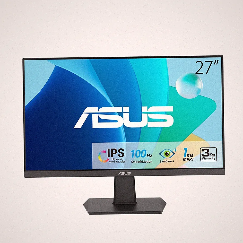 Smooth Gaming and Work - 27 Inch ASUS 1080P IPS Monitor 100Hz