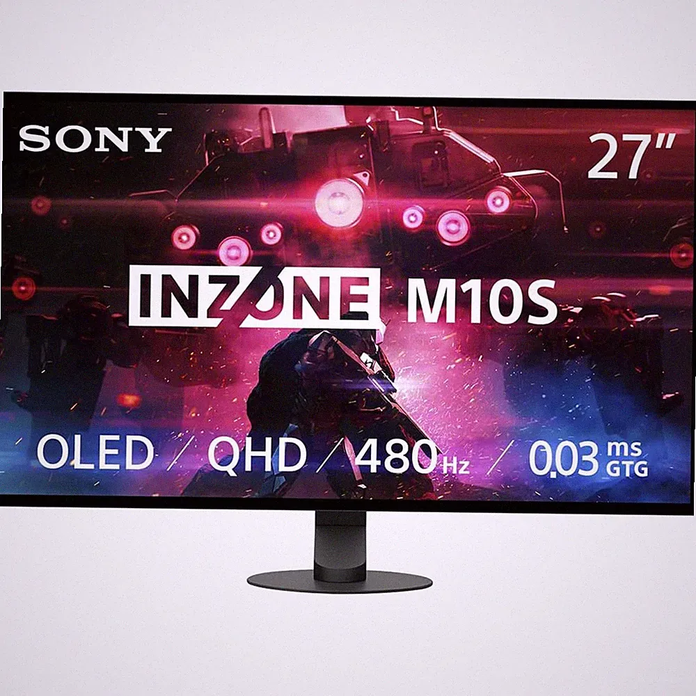 Sony 27" INZONE M10S OLED QHD 1440p HDR 480Hz Gaming Monitor (SDM27Q10SB) - Open