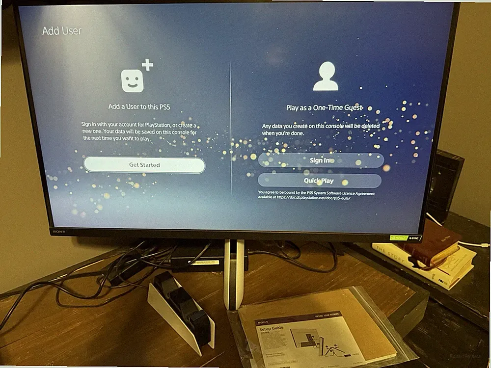 Sony INZONE M3 27" Gaming Monitor With PS5 Controller Charging Dock.