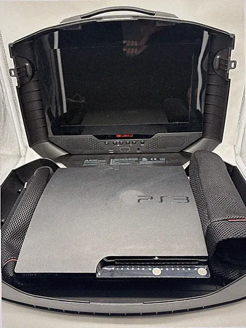 Sony PlayStation3 Slim Console(CECH-2001A) Low Firm(4.78) & GAEMS G155 Monitor