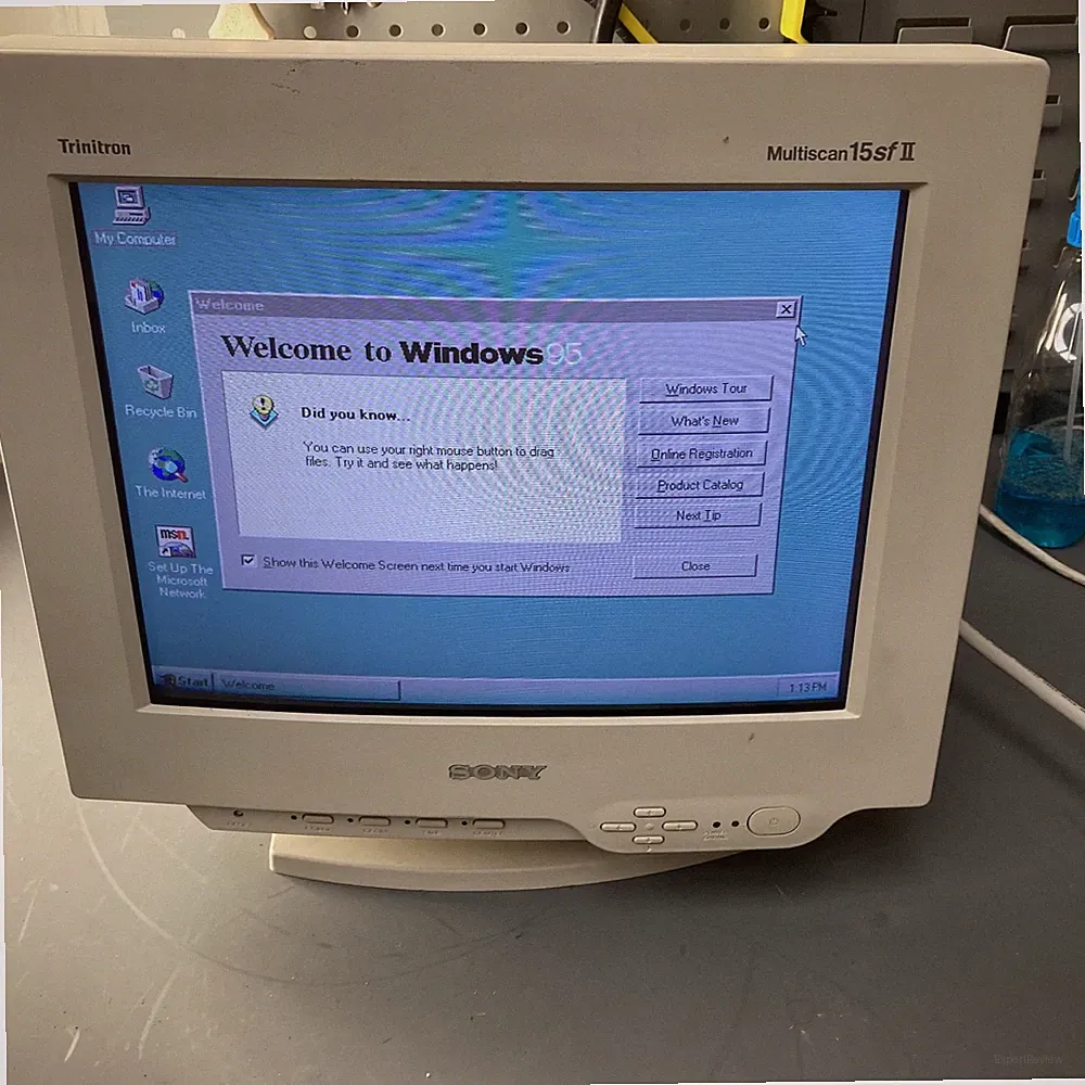 Sony Trinitron CPD-15SF2 Multiscan 15SFII Computer Monitor Retro Gaming Y2K