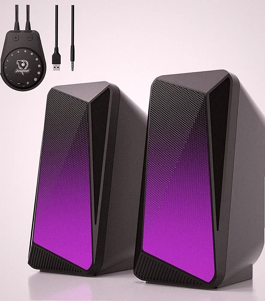 SOULION C30 Bluetooth PC Speakers for Desktop Computer, Monitor, Laptop, Gaming