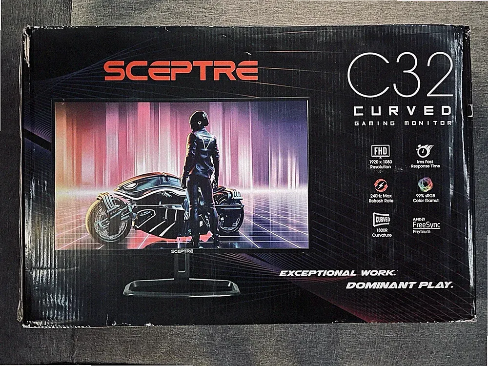 Spectre C325B-FWD240 32" 240Hz 1800R Curved Full HD Gaming Monitor - Gunmetal