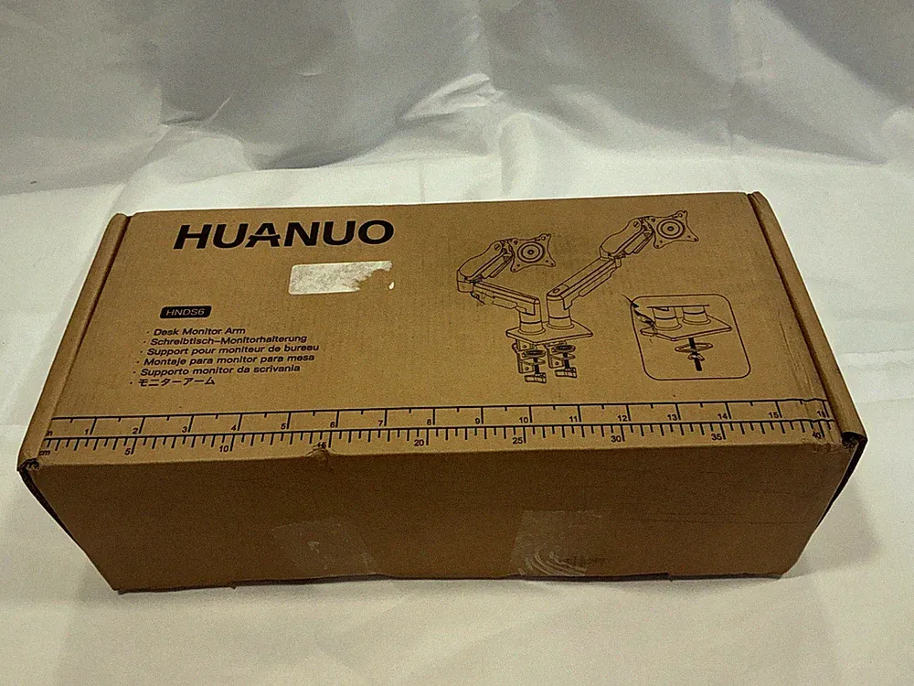 Stand for 13″–40″,Premium Dual Monitor Mount with USB. HUANUO 2913S