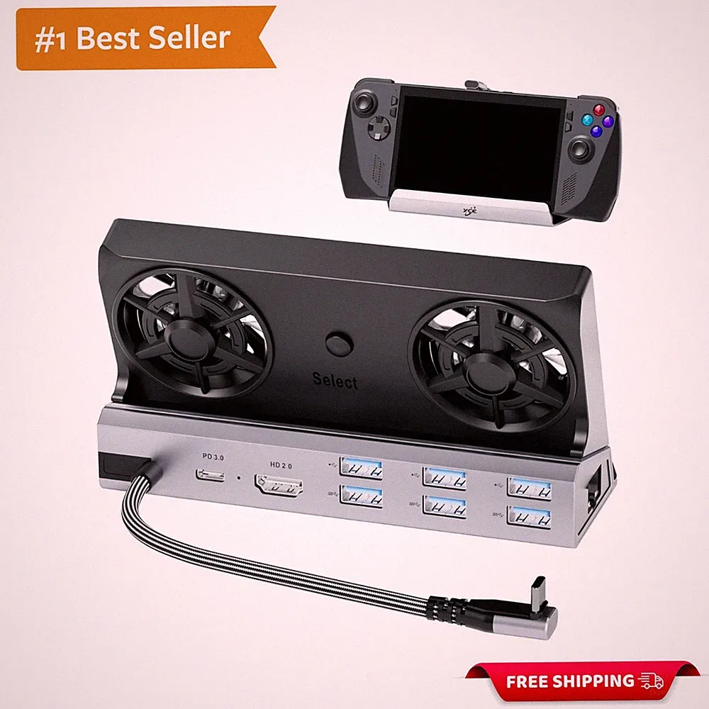 Steam Deck Docking Station: 4K@60Hz Output, 6 USB Ports, & Gigabit Ethernet