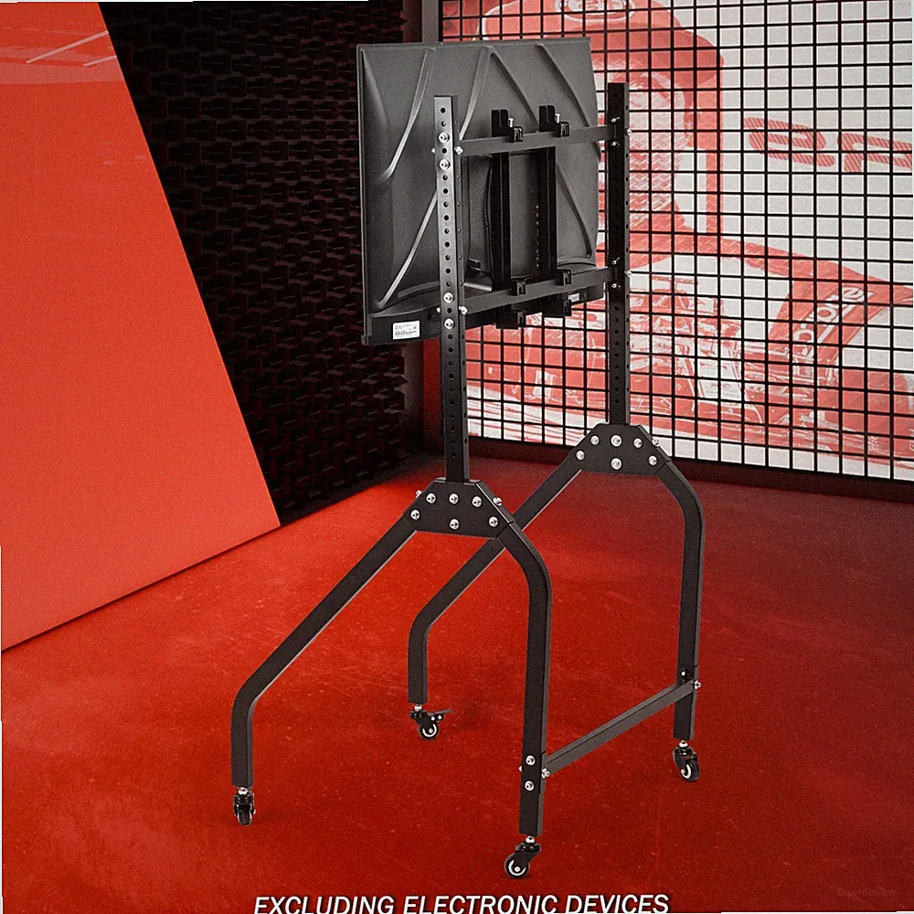 Supllueer Monitor Stand Adjustable TV Position 27-65 In For Racing Sim Cockpit
