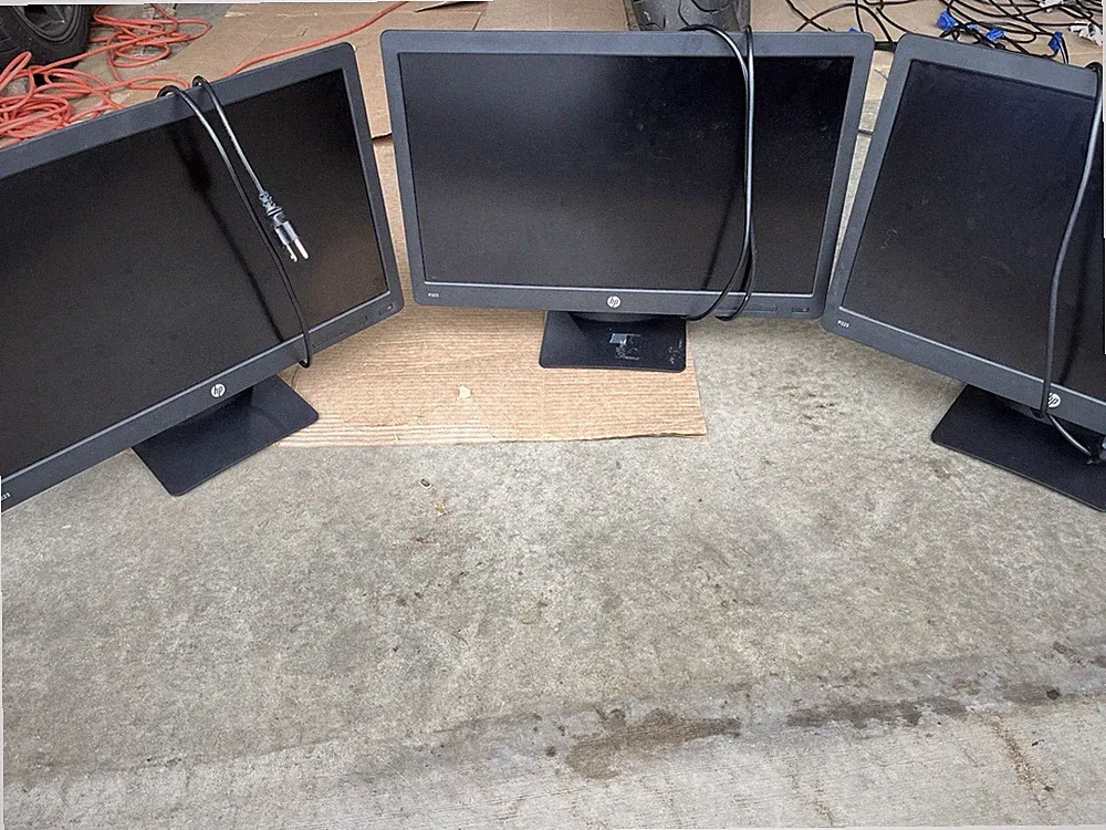 THREE (3) HP ProDisplay P223 21.5-inch Monitors!