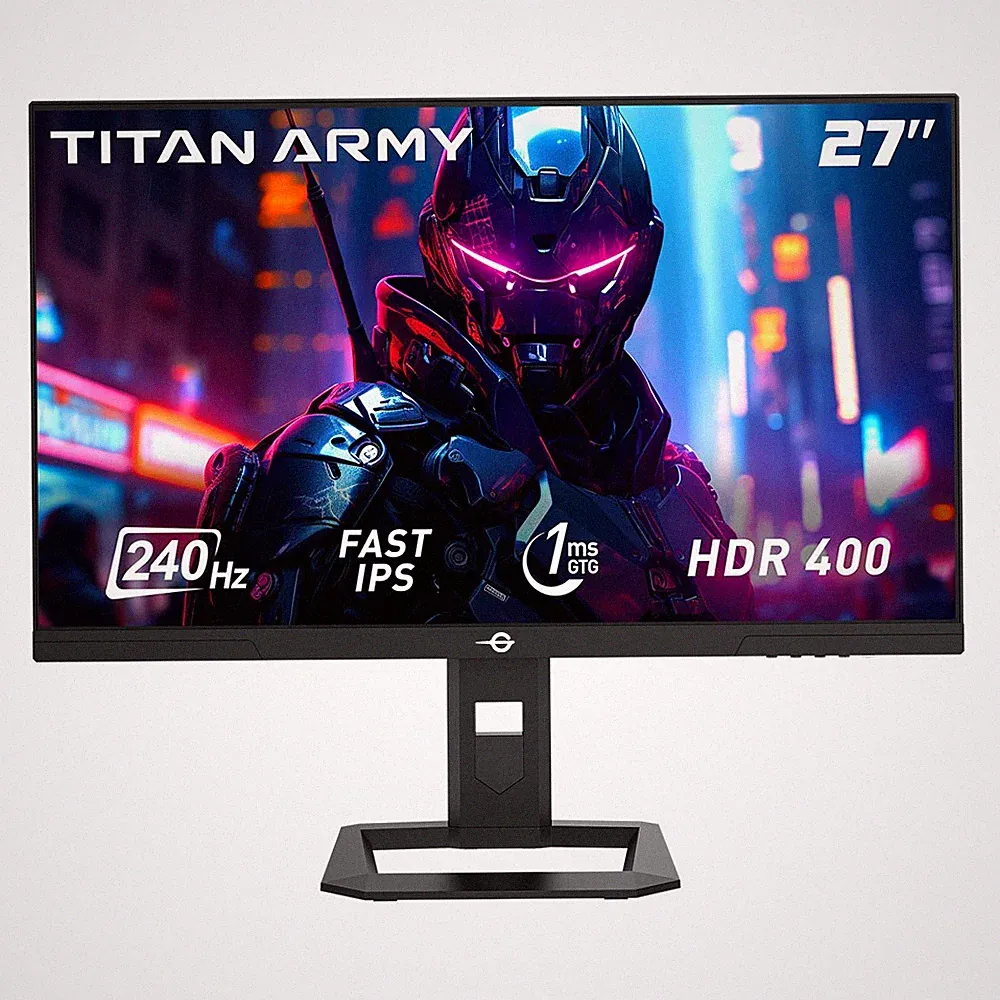 TITAN P2710S 27in Gaming Monitor 2560*1440,240Hz,Fast IPS,1ms,HDR400 PC Monitors
