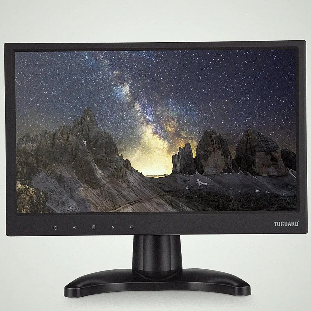 TOGUARD Security Monitor 15.6"LCD Monitor Display Screen with AV VGA HDMI for PC