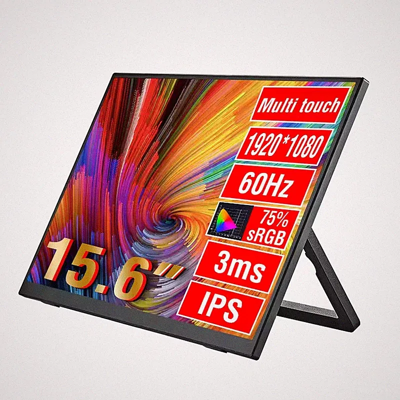 Touch Screen Phone PC Laptop Monitor Extender, 15.6 Inch Monitor Dual Screen