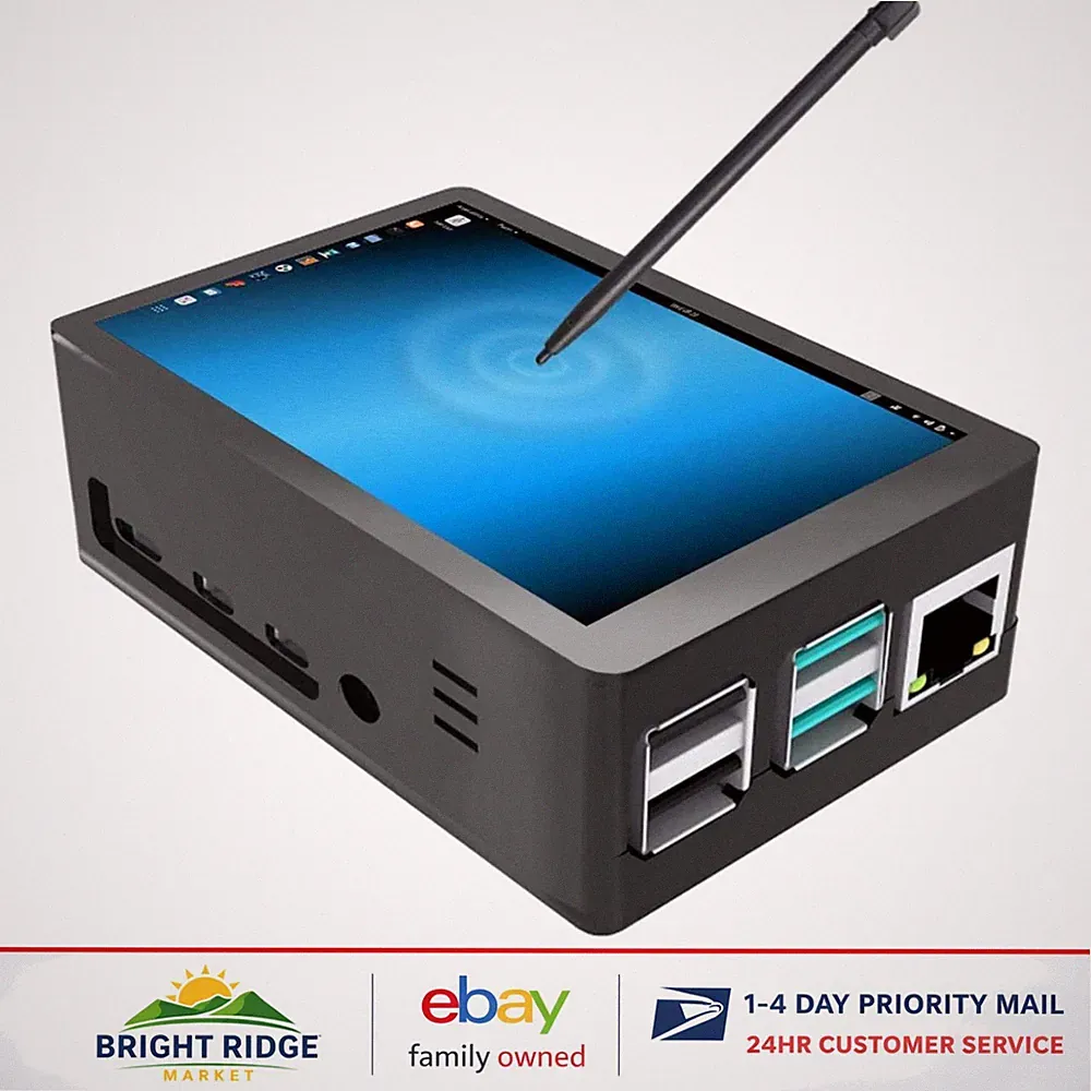 Touchscreen Display for Raspberry Pi 4, 320x480 Resolution with Protective Case
