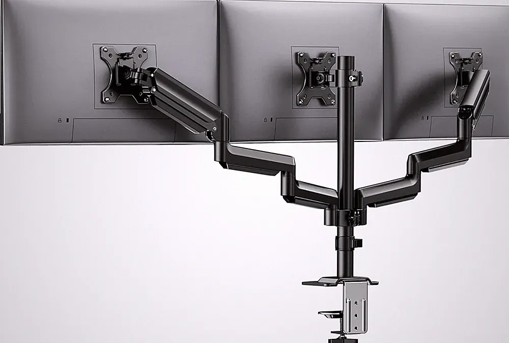 Triple Monitor Mount 13-27 inch Computer Screens Gaming 3 Monitor Desk Mount