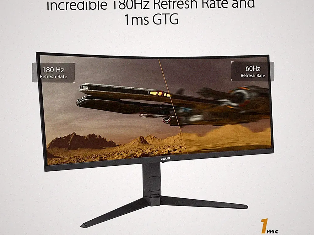 TUF Gaming 34 inch UltraWide QHD 2K 1440P 180Hz AMD FreeSync Premium Pro ASUS