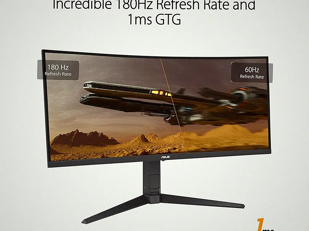 TUF Gaming 34 inch UltraWide QHD 2K 1440P 180Hz AMD FreeSync Premium Pro ASUS