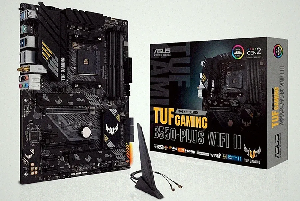 TUF Gaming B550-PLUS WiFi II AMD AM4 (3rd Gen Ryzen™) ATX Gaming Motherboard NEW