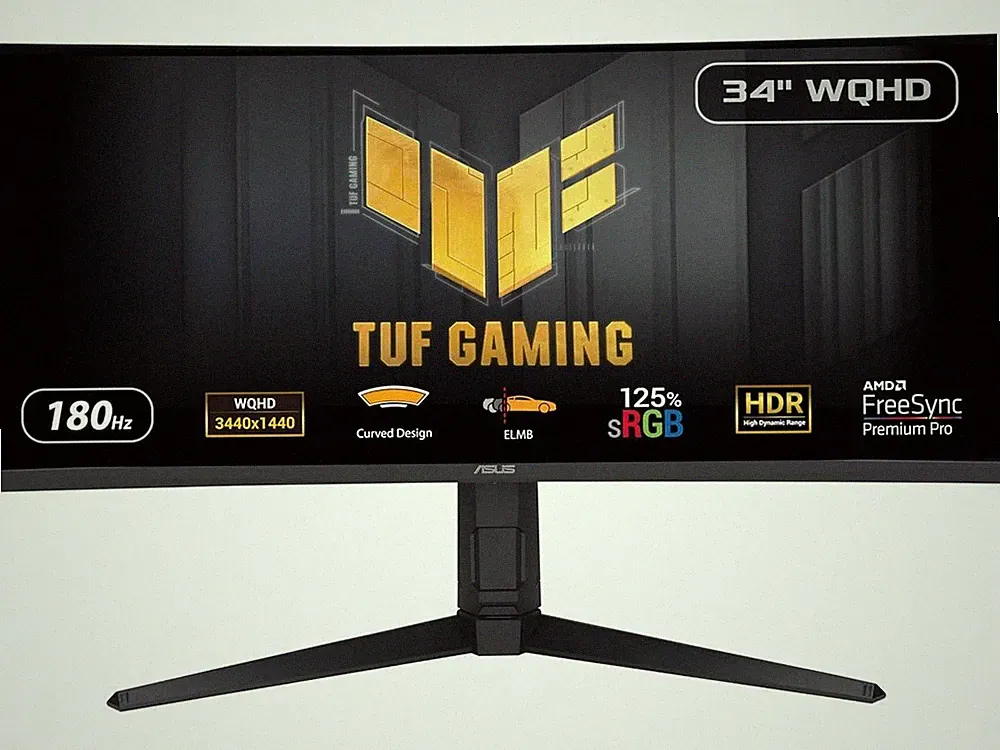 TUF VG34VQL3A 34" Curved QHD Gaming LED Monitor - 21:9