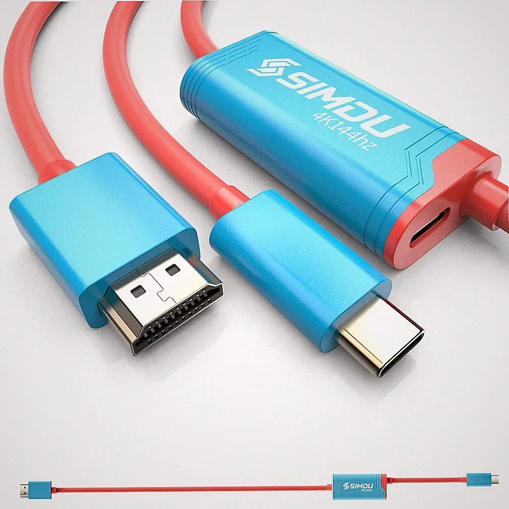 TV Mode Projection Cable for Switch 2/1, 78In, Supports 4K@144Hz Output, PD100W
