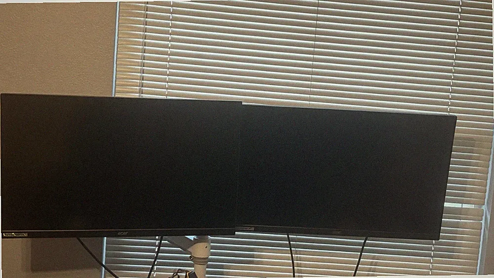 Two 27-inch 1440p QHD Gaming Monitor --144Hz, 1ms, 2K With Dual Monitor Mount